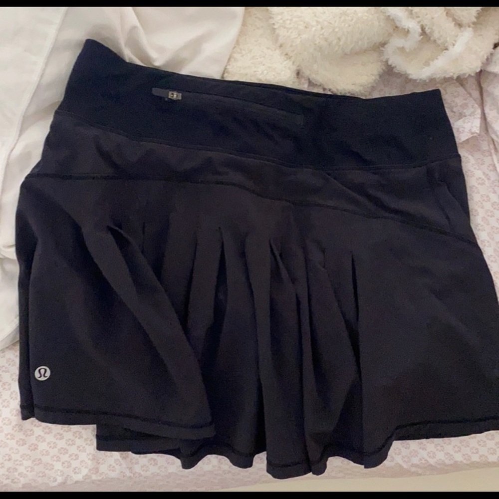 lululemon athletica Black Pleated Athletic Skirt